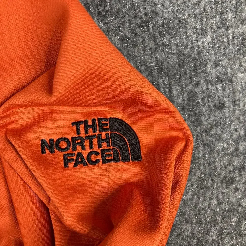 The North Face Quarter Zip Pullover Mens XL Orange Stretch Fleece‎ Athletic